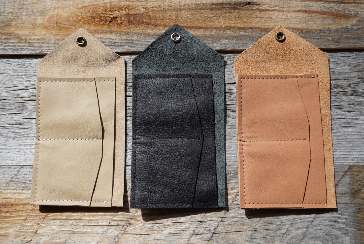 Bi Fold Leather Wallet ~ Credit Card Wallet ~ Snap Closure ~ Gift Wallet