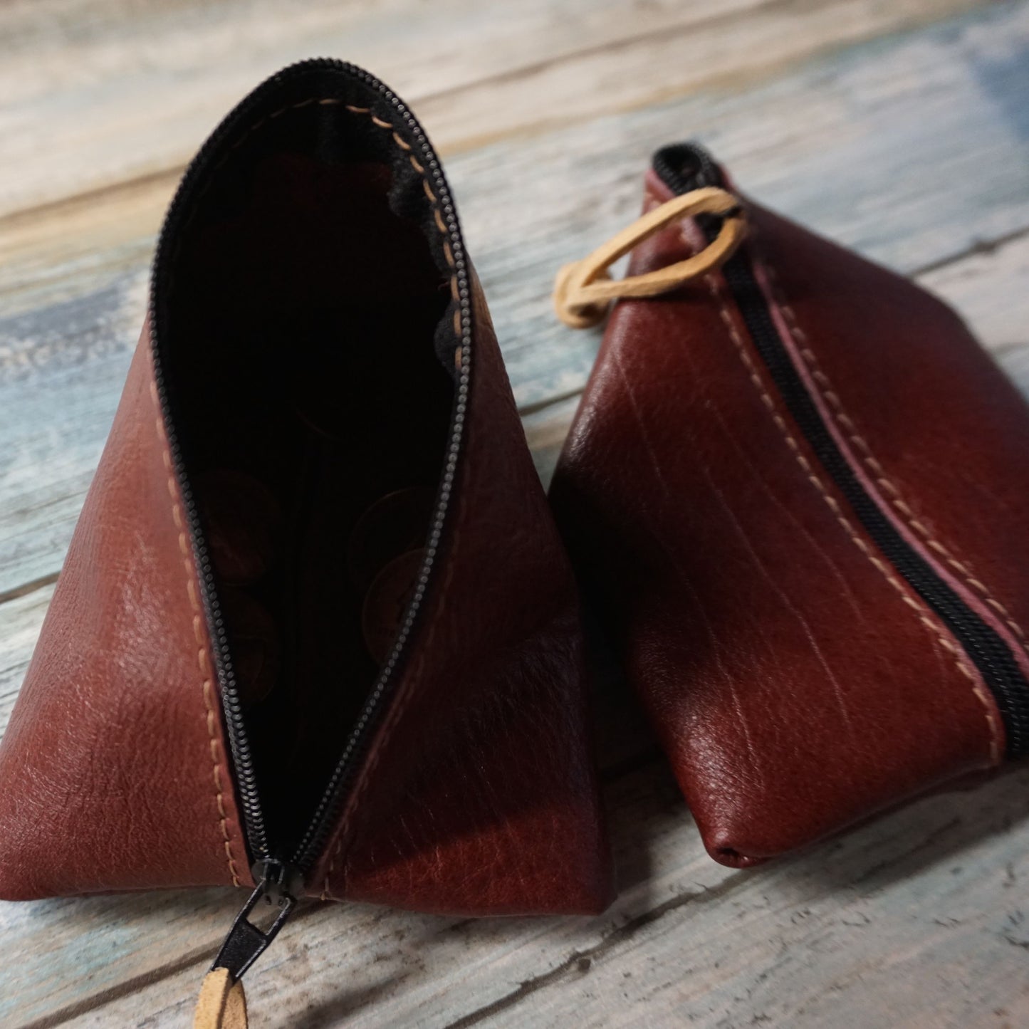 Leather Coin Purse / Leather Zippered Pouch / Money Coin Pouch / Soft Leather Coin Purse / Zip Pouch / Leather Coin Pouch