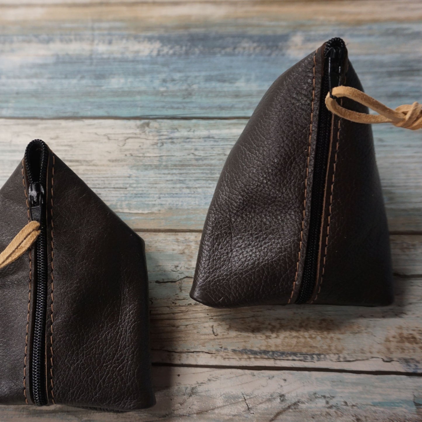 Leather Coin Purse / Leather Zippered Pouch / Money Coin Pouch / Soft Leather Coin Purse / Zip Pouch / Leather Coin Pouch
