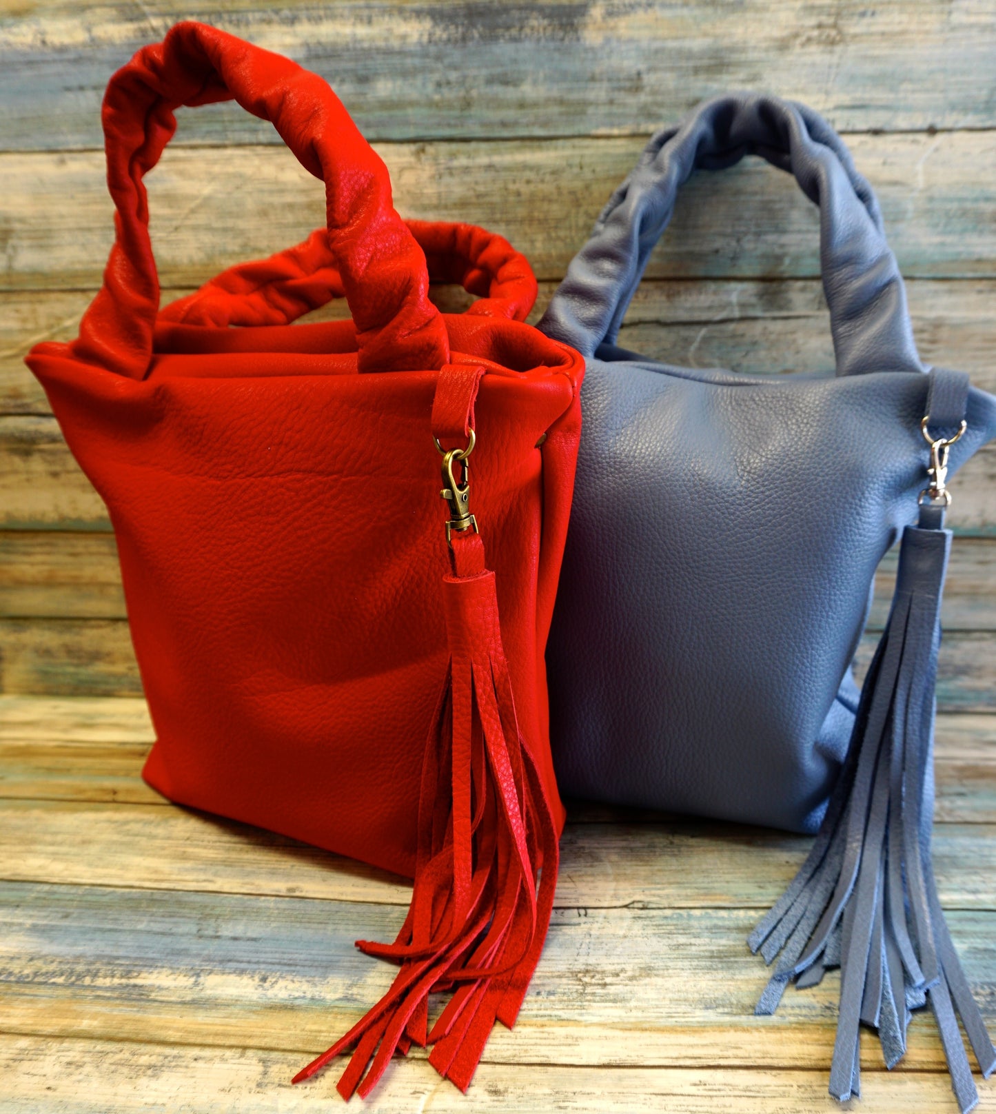 Leather Bucket Bag, Leather Purse, Handbag, Leather everyday purse, Bucket Bag