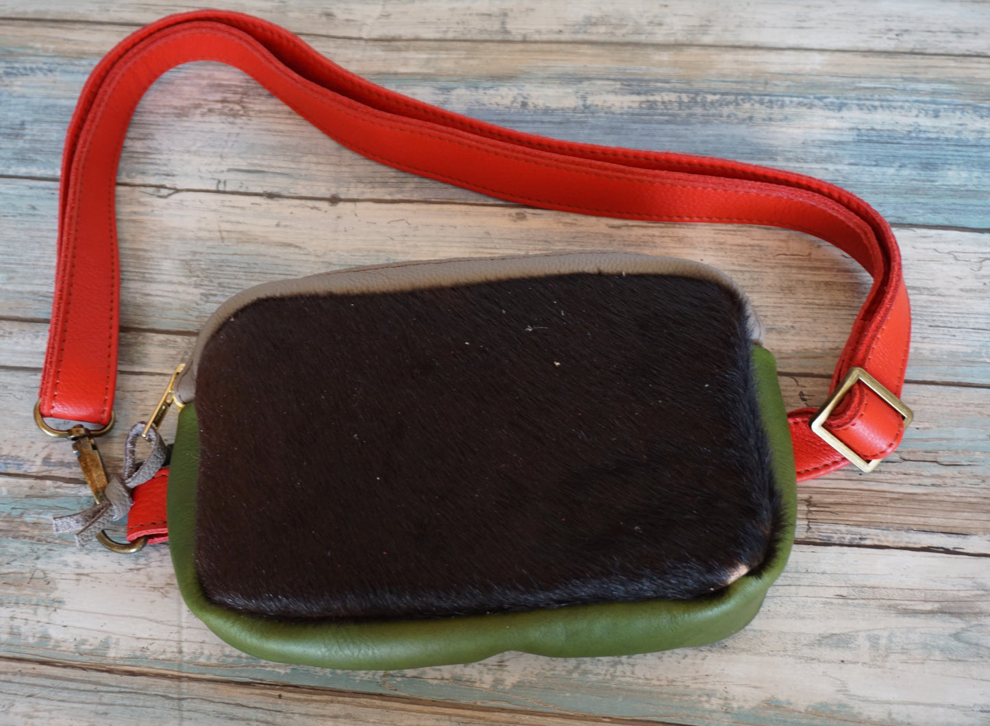 Genuine Leather Fanny Pack, Zippered Crossbody or Fanny Pack, Everyday Waist Pack, Leather Bum Bag, Festival Belt