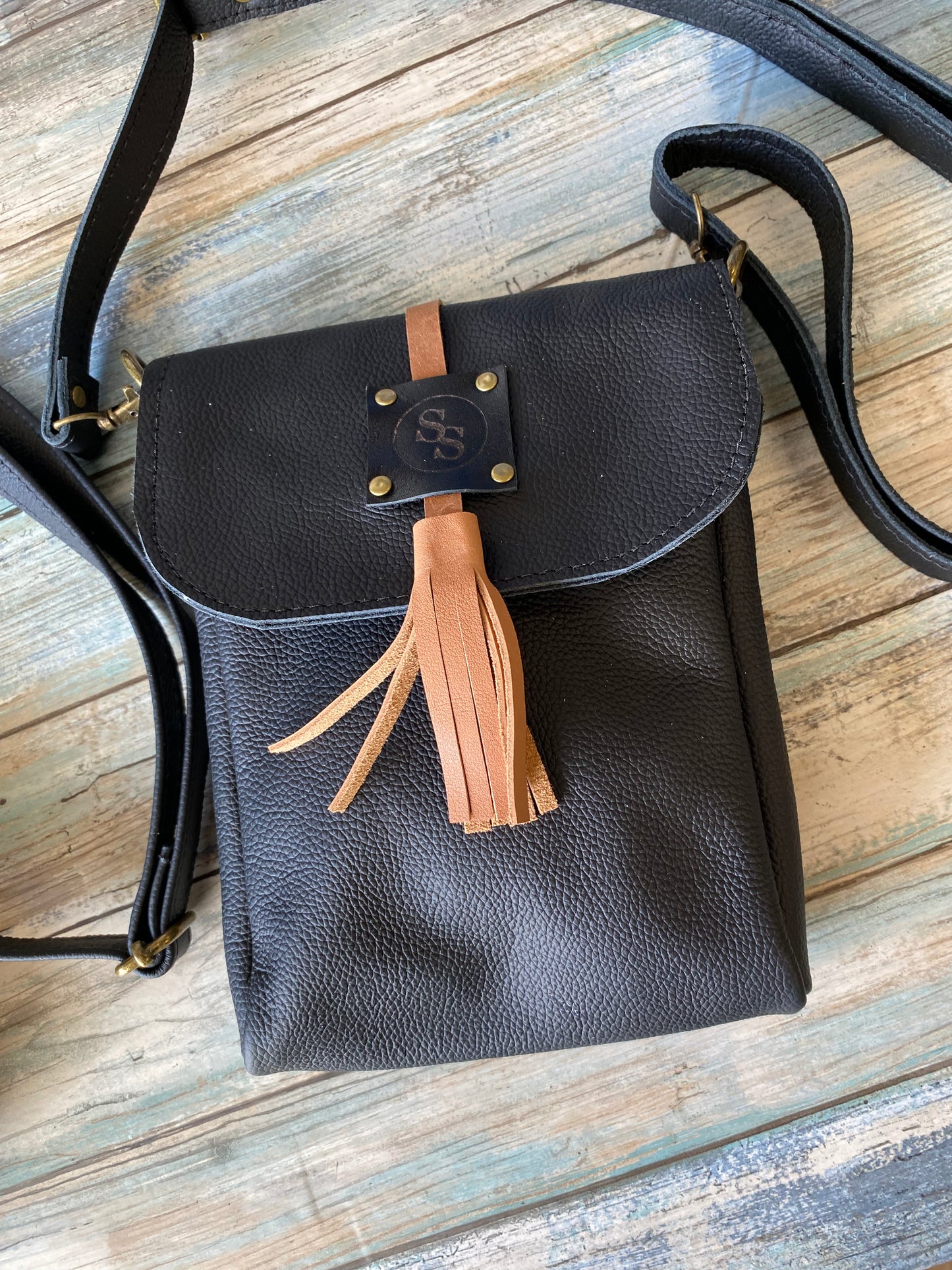 Leather Tassel Guide Bag, Western Bag, Leather Country Purse, Everyday Bag, Travel Bag, Guide Bag
