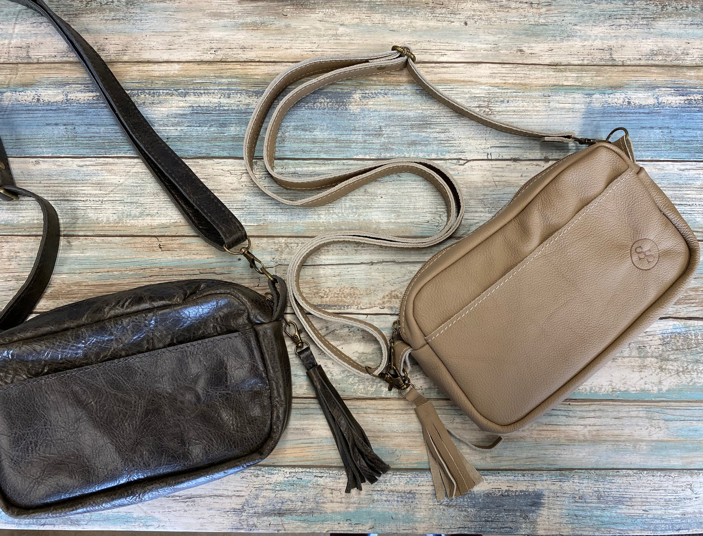 Genuine Leather Zippered Crossbody or Fanny Pack, Leather Camera Bag, Leather Bum Bag, Festival Bag