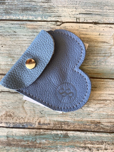 Leather Heart Coin Pouch